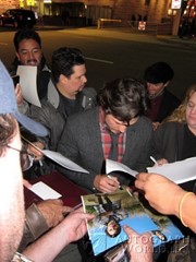 signing photo