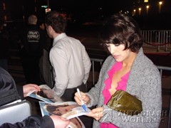 signing photo