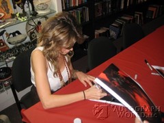 signing photo