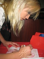 signing photo