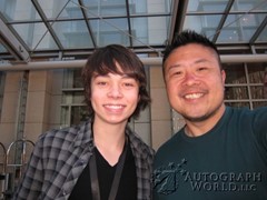 signing photo