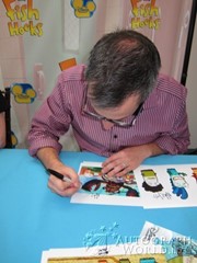 signing photo