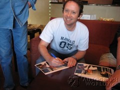 signing photo