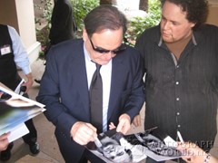 signing photo