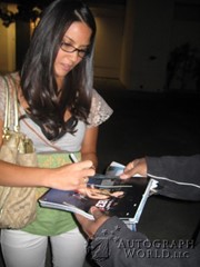 signing photo