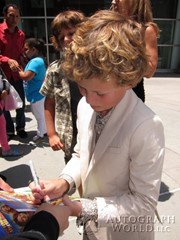 signing photo
