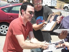 signing photo