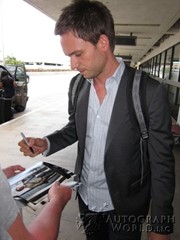 signing photo