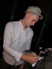 signing photo