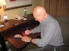 signing photo