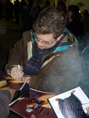 signing photo