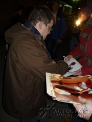 signing photo