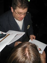 signing photo