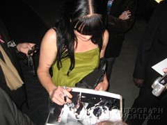 signing photo