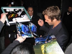signing photo