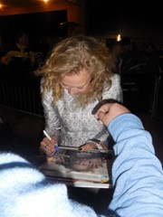 signing photo