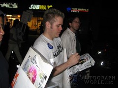 signing photo