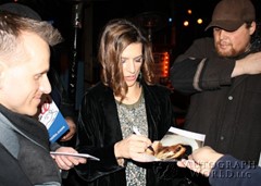 signing photo