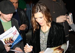 signing photo