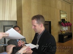 signing photo
