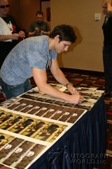 signing photo