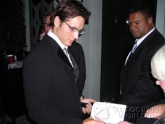 signing photo