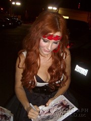 signing photo