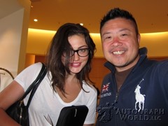 signing photo