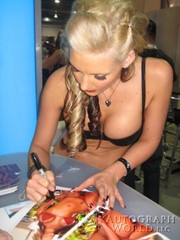 signing photo