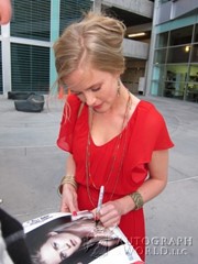 signing photo