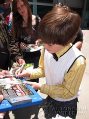 signing photo