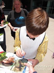signing photo