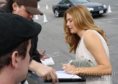 signing photo