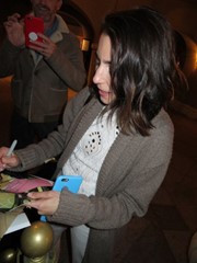 signing photo
