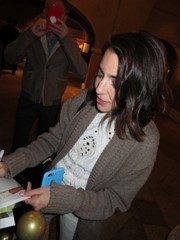 signing photo