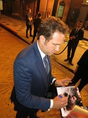 signing photo