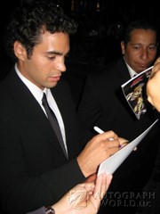 signing photo