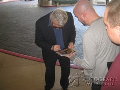 signing photo