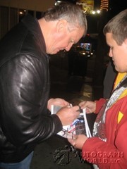 signing photo
