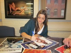 signing photo