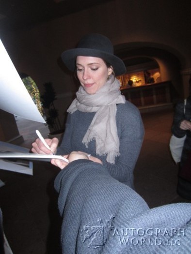 Rebecca Hall autograph