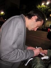 signing photo