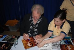 signing photo