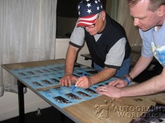 signing photo