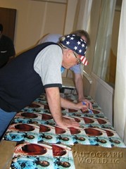 signing photo