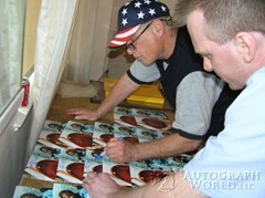 signing photo