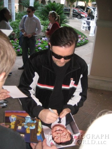 Ricky Gervais autograph