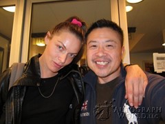 signing photo