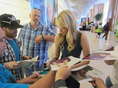 signing photo