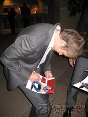 signing photo